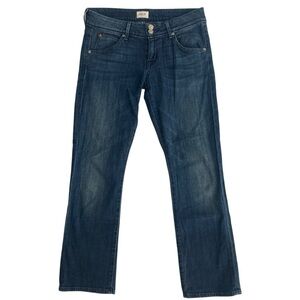 Hudson Crop Beth Baby Boot Dark Wash Midrise 5 Pocket Denim Jeans Size 27